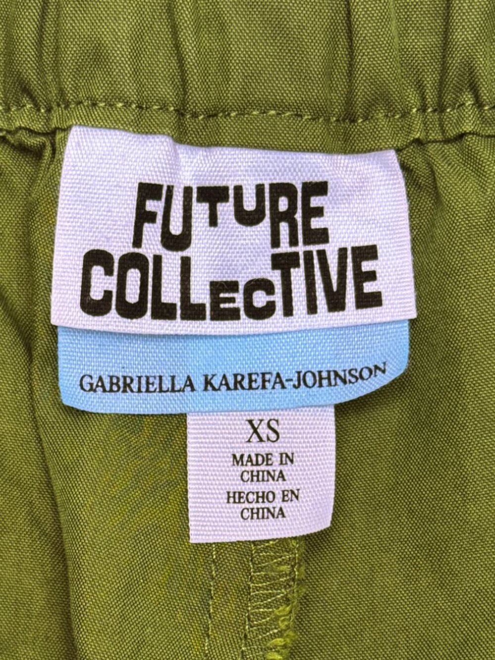 FUTURE COLLECTIVE HIGH RISE CARGO PANT GREEN STREETWEAR FESTIVAL FIERCE CHIC XS - Picture 6 of 6